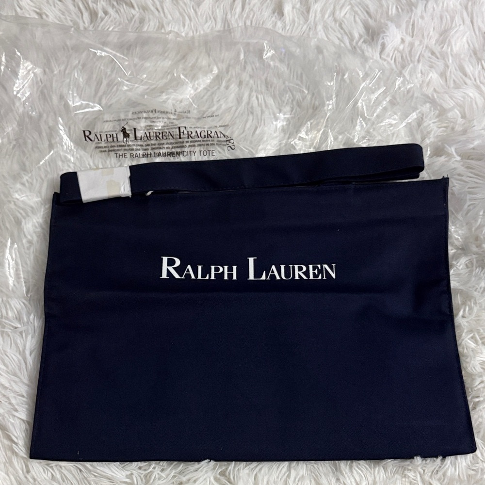 Vintage 00s Ralph Lauren Dark Blue Tote Bag